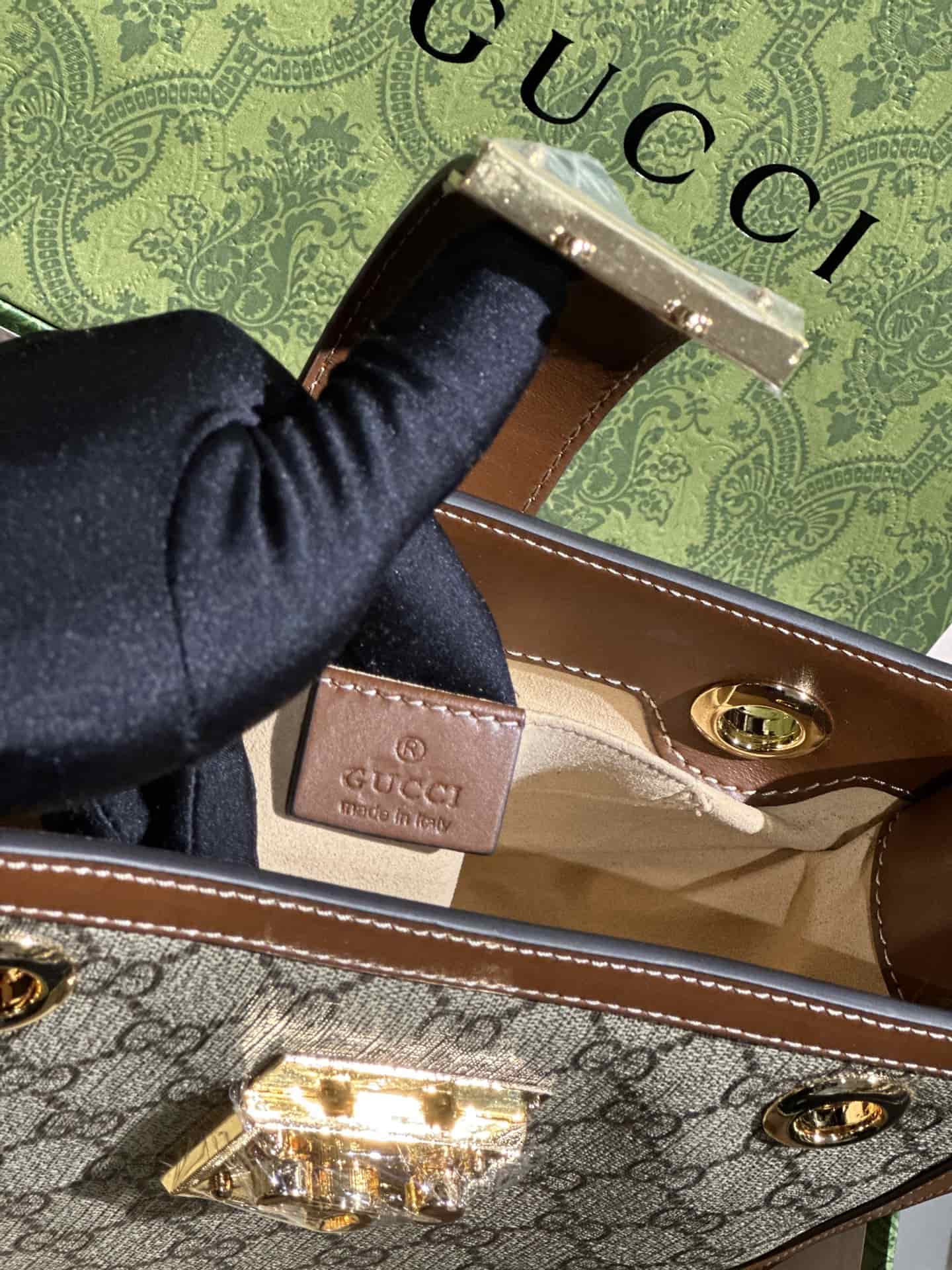 GUCCI PADLOCK MEDIUM TOTE BAG ‎498156
