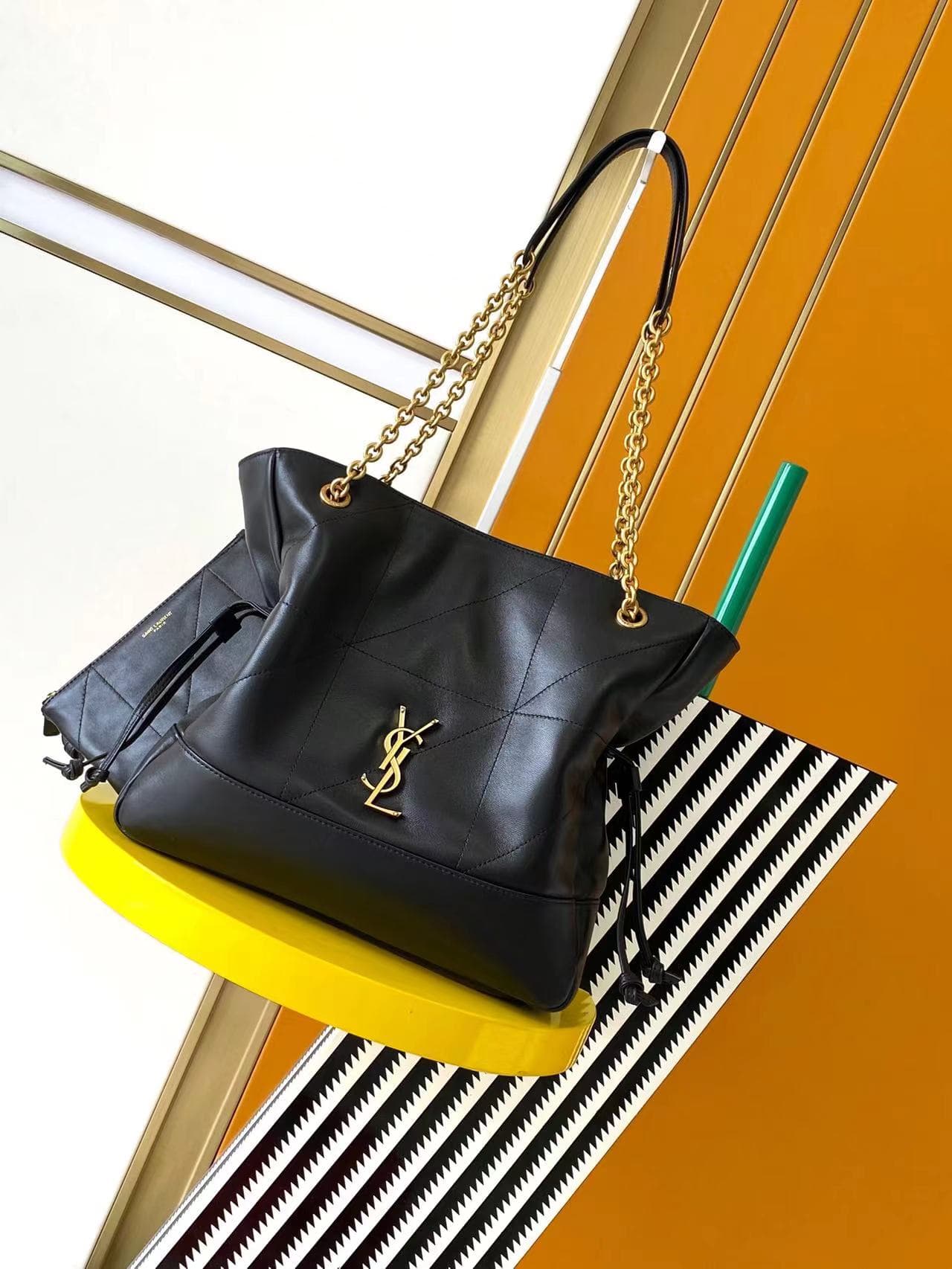 JAMIE SHOPPING Small in lambskin 833948 GOLDEN LEAF High