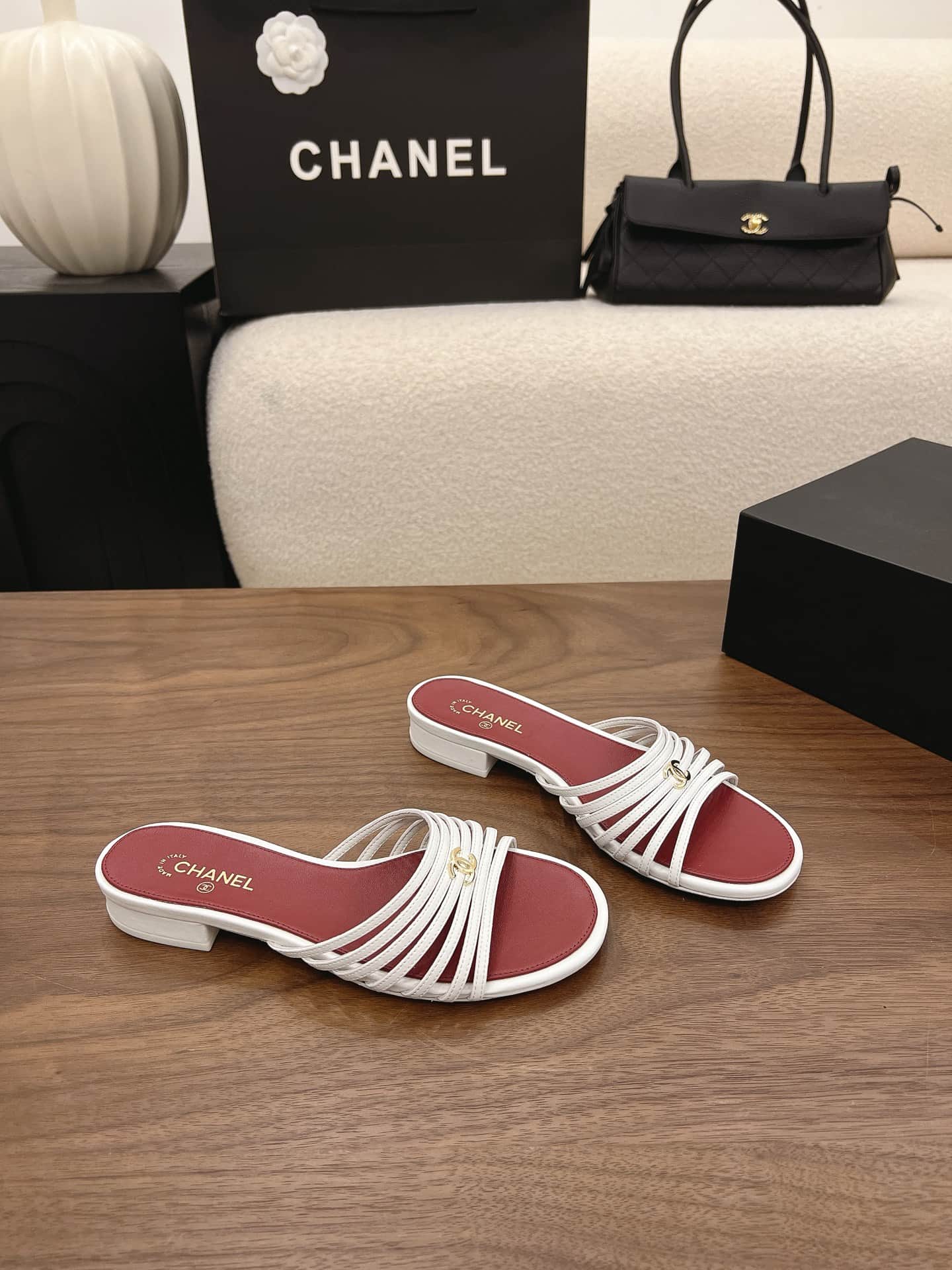 Chanel Heeled Sandal Shoes Women