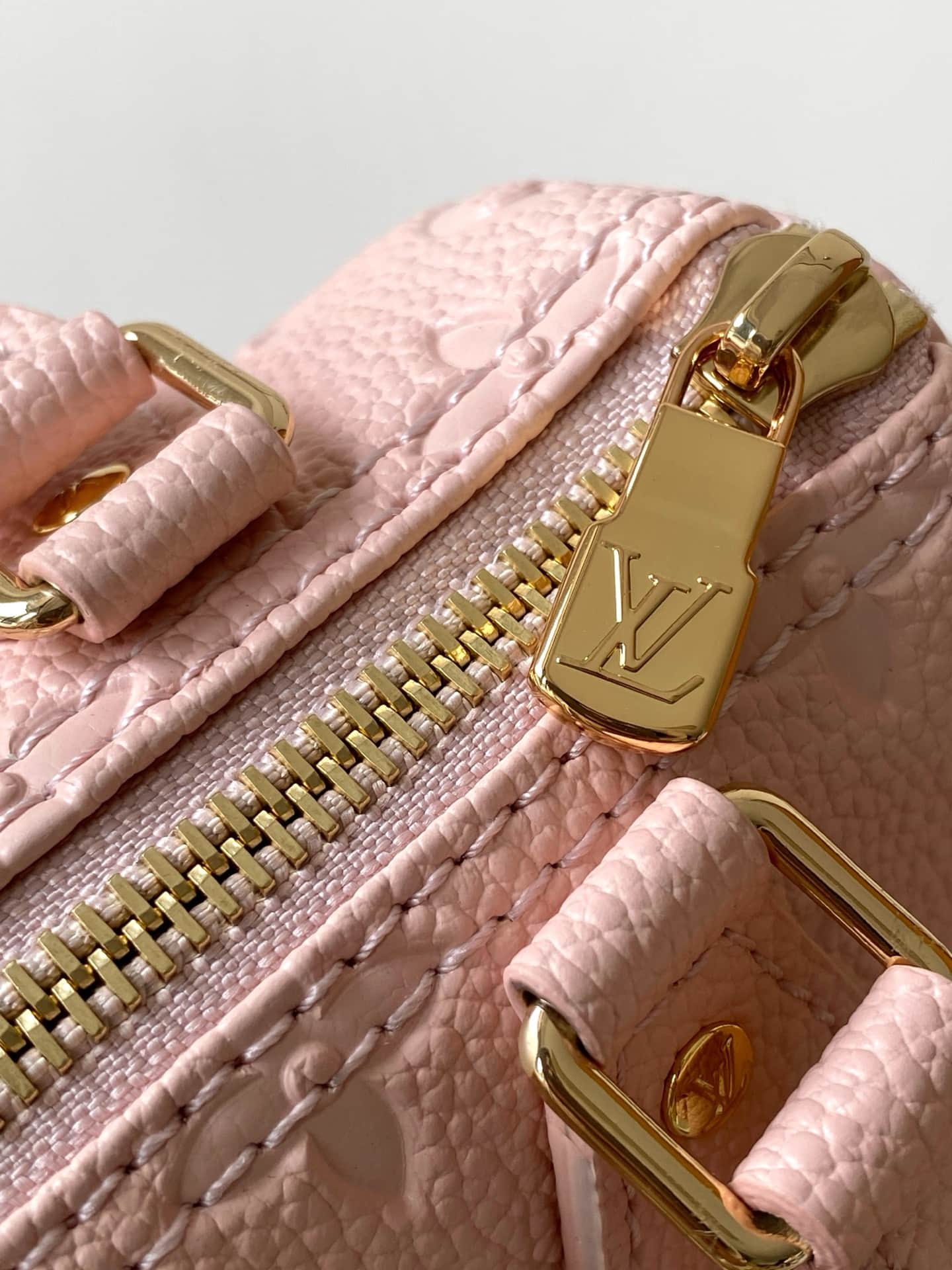 Louis Vuitton Nano Speedy Snowy Pearl Cowhide leather M27107 High