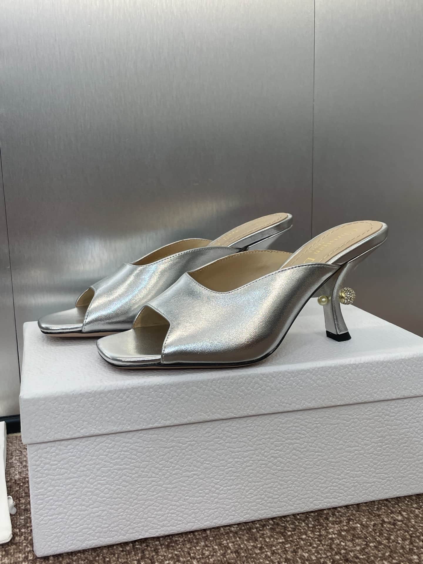 Dior Or Dior Tribales Heeled Slide Shoes Women