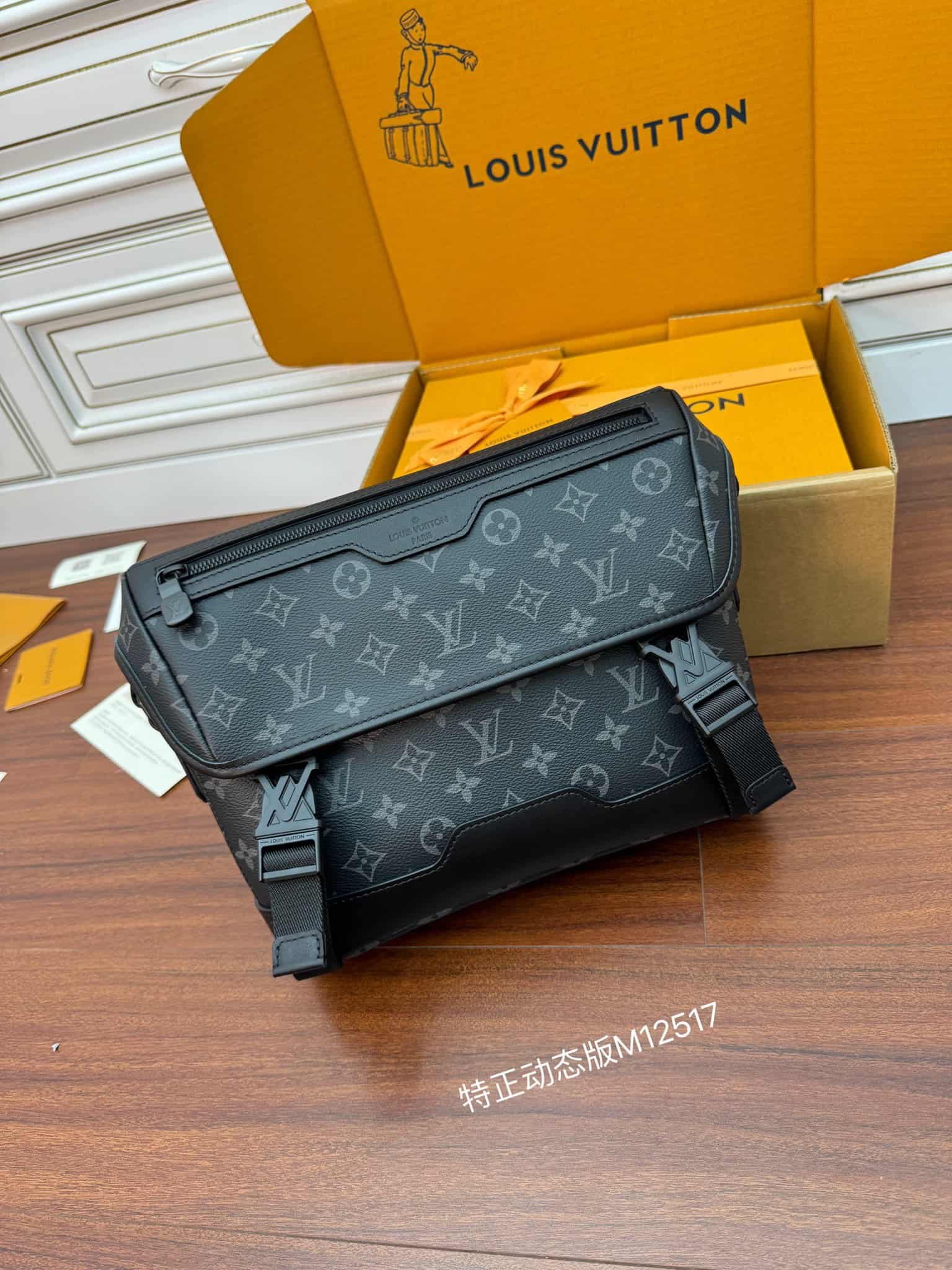 Louis Vuitton Messenger Voyager PM Monogram Eclipse coated canvas M12517 TOP