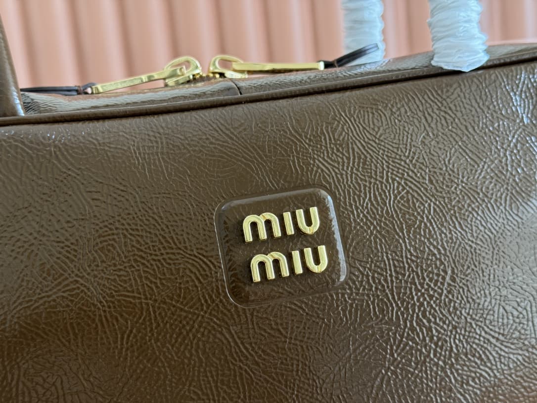 Miu Miu Beau Leather Top Handle Bag High