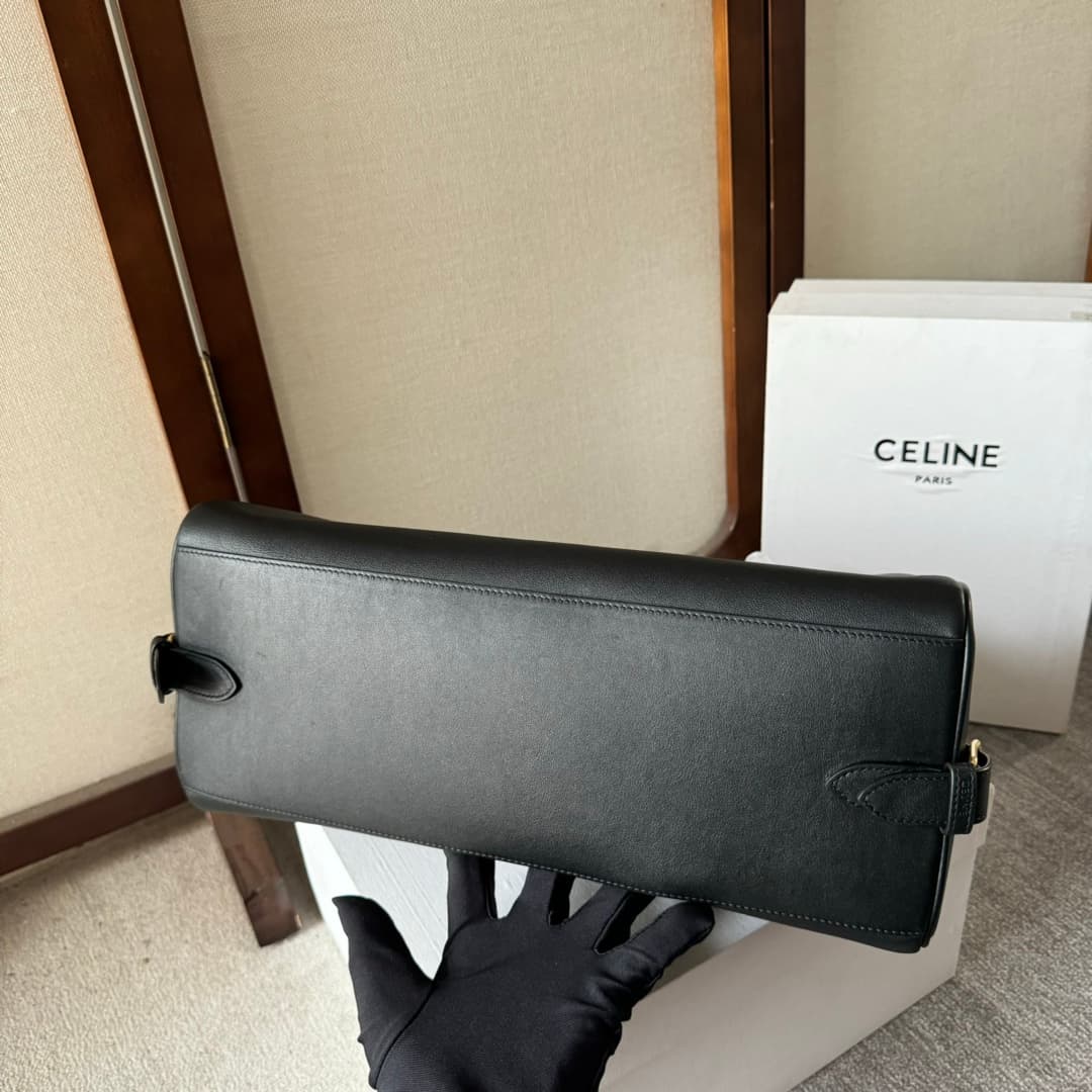 Celine Medium Appoline Bag in Supple Calfskin Black High