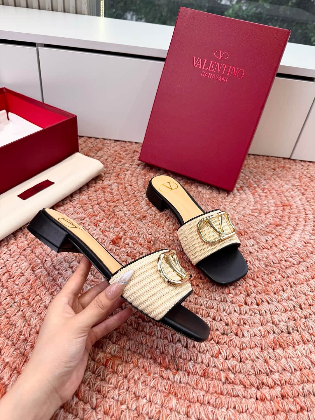 Valentino Garavani VLogo Signature Slide Sandals Women