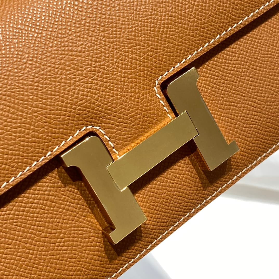 Hermès Constance Elan shoulder bag in Gold Epsom leather WAX High