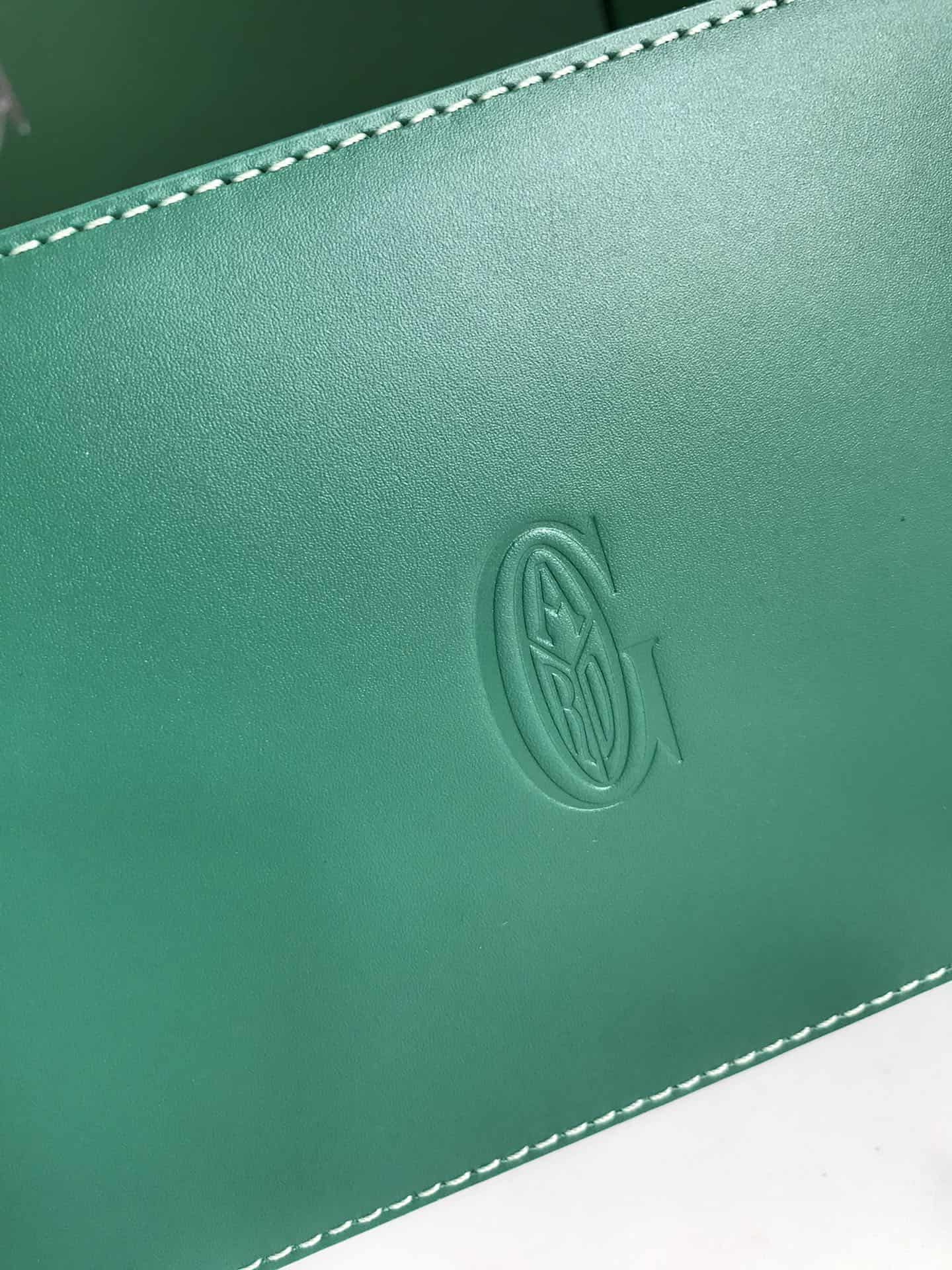 Saïgon PM Bag Goyardine Canvas & Clamecy Cowhide Green High