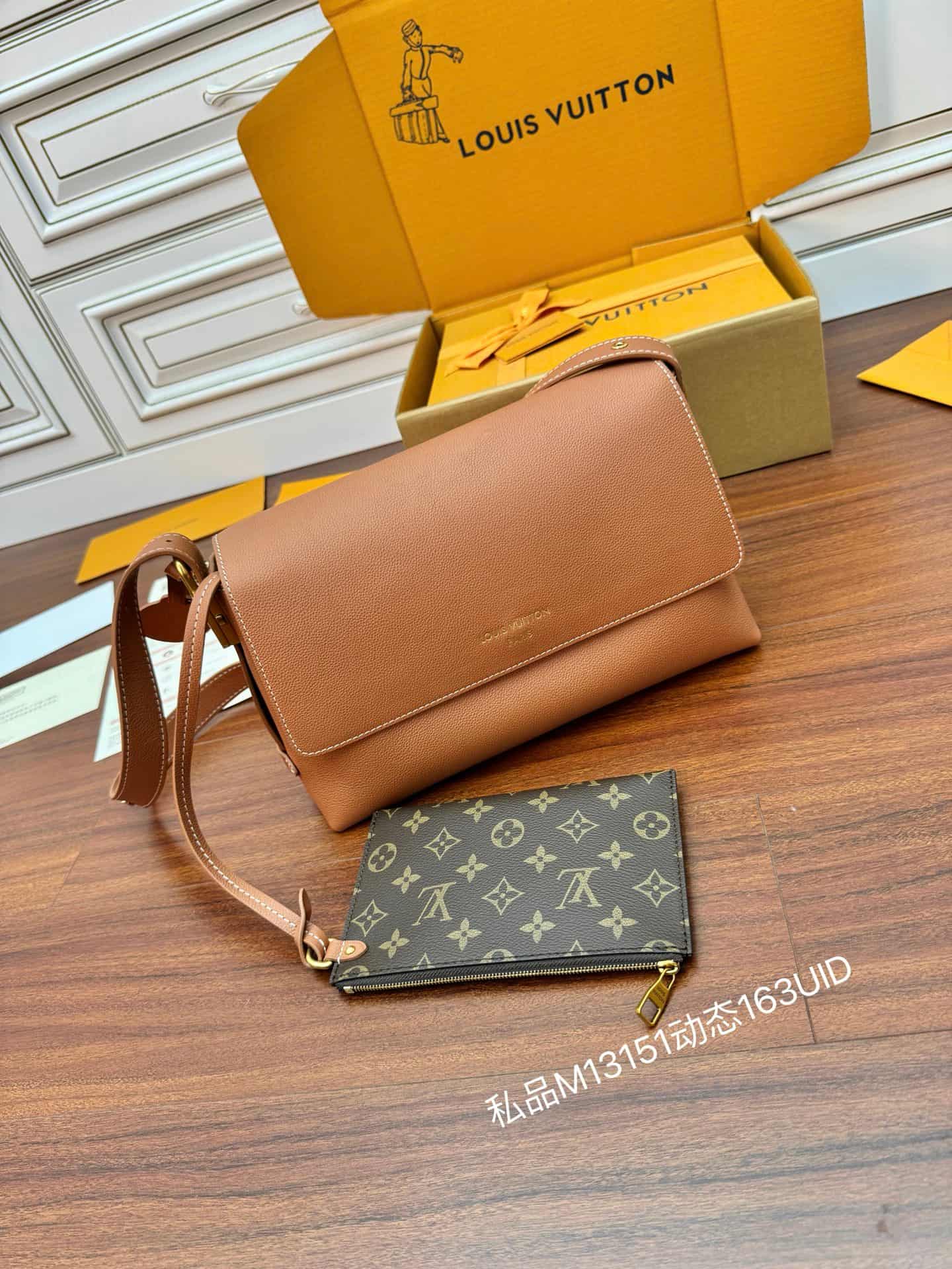Louis Vuitton Low Key Messenger Cognac Brown Calf leather M13151 TOP