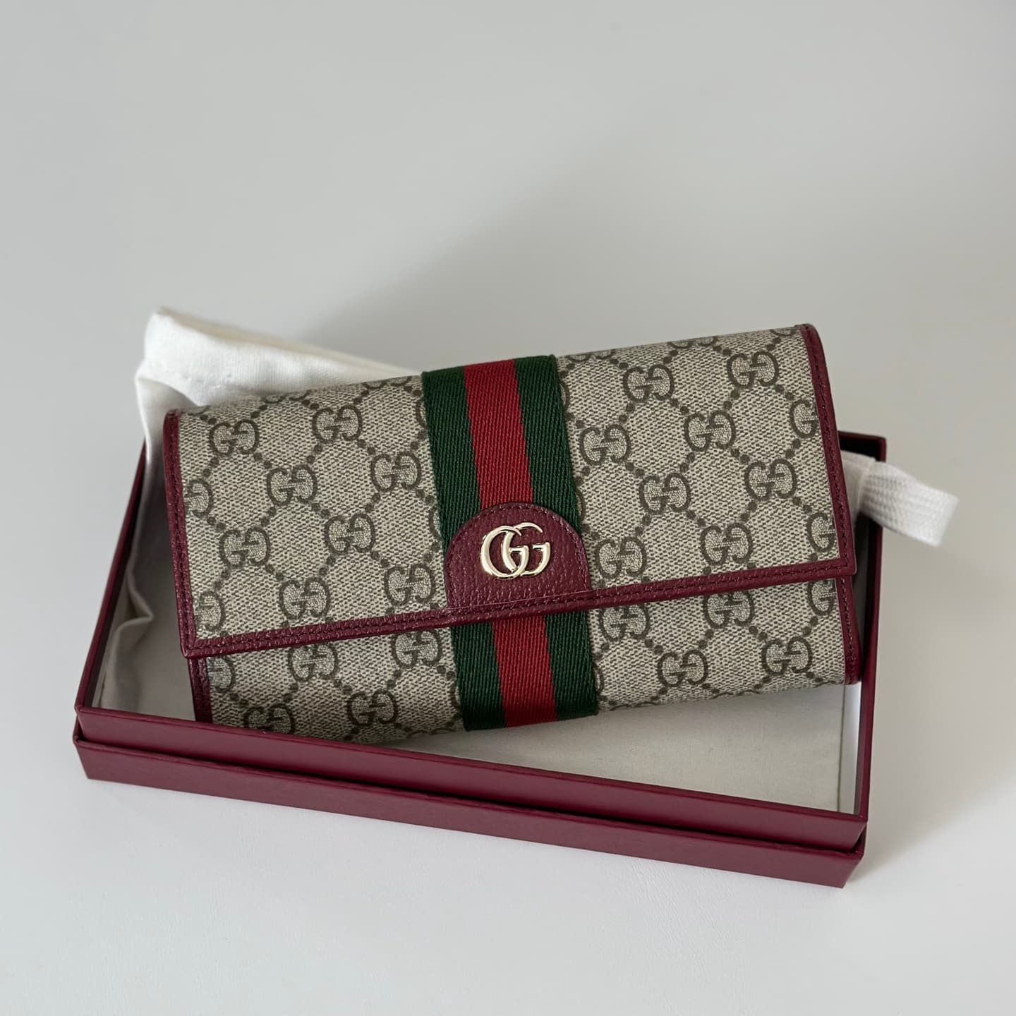 Gucci Ophidia continental wallet Burgundy 838485 High