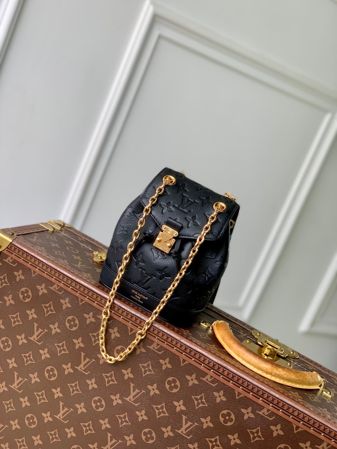 Louis Vuitton Nano Noé Backpack Monogram Empreinte Leather M14549 Black High