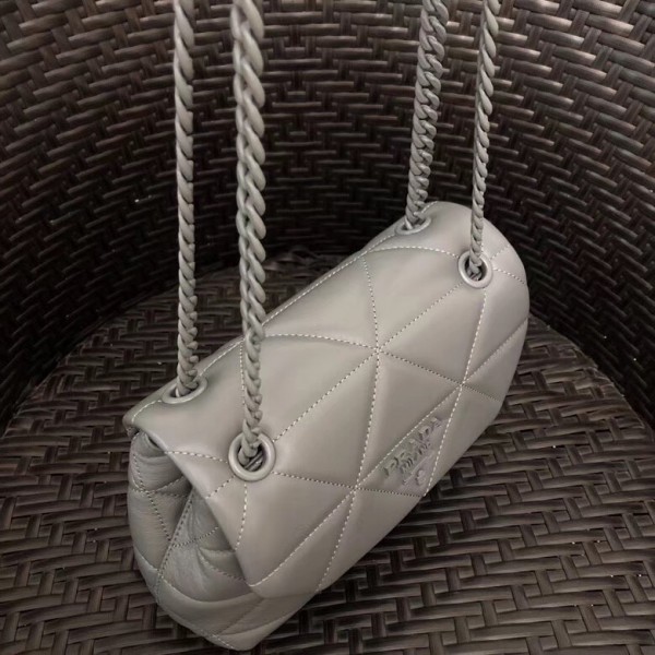 Prada Spectrum Small Bag In Grey Nappa Leather High