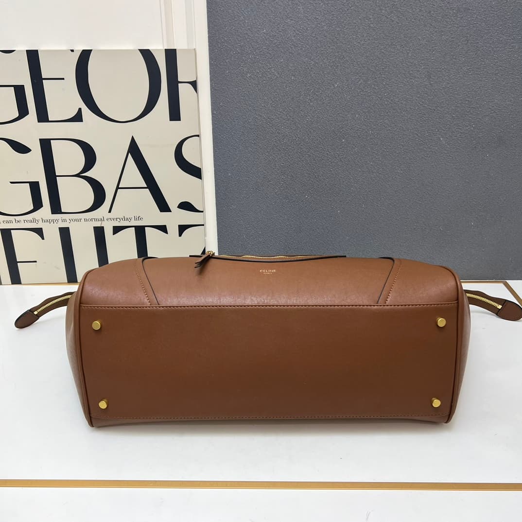 Celine BIG SMILE LUGGAGE IN Natural Supple Calfskin GOLDEN TAN High