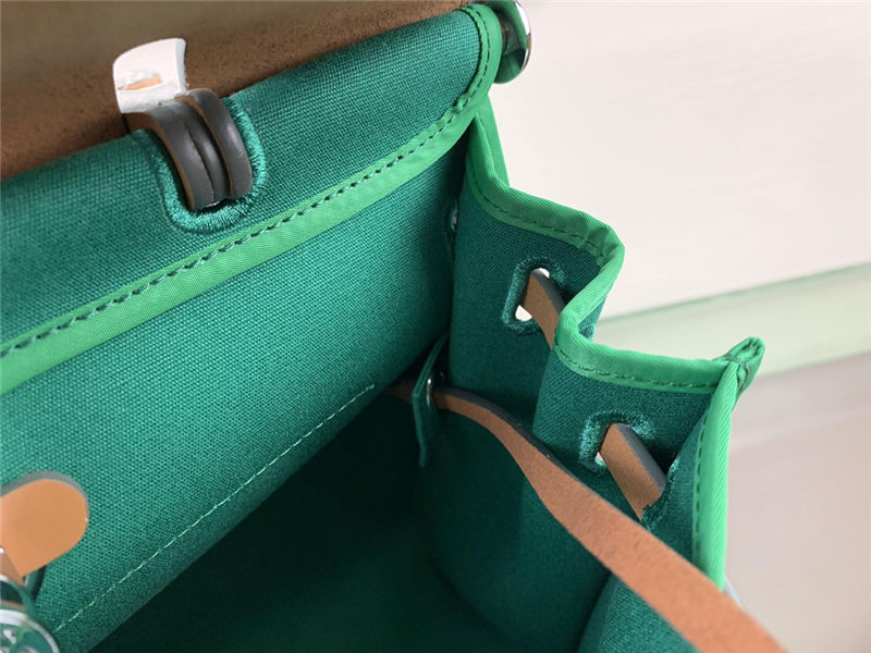 Hermes Herbag 31 Green Dark High