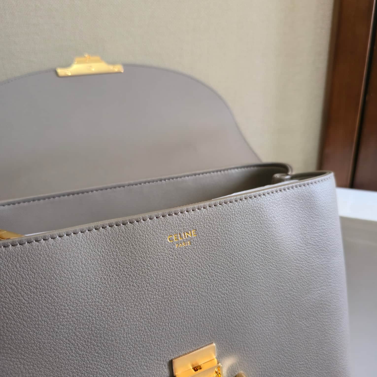 Celine Small Nino bag in Grey Supple Calfskin High