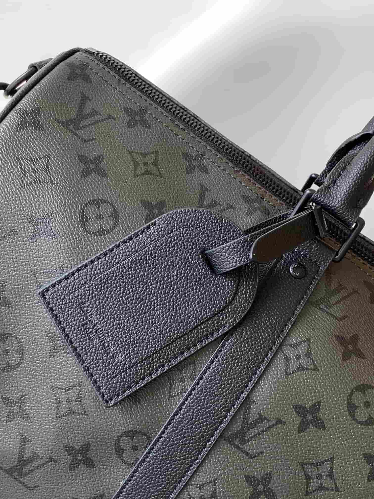 Louis Vuitton Keepall Bandouliere 45 Black Monogram Midnight coated canvas M28403 High