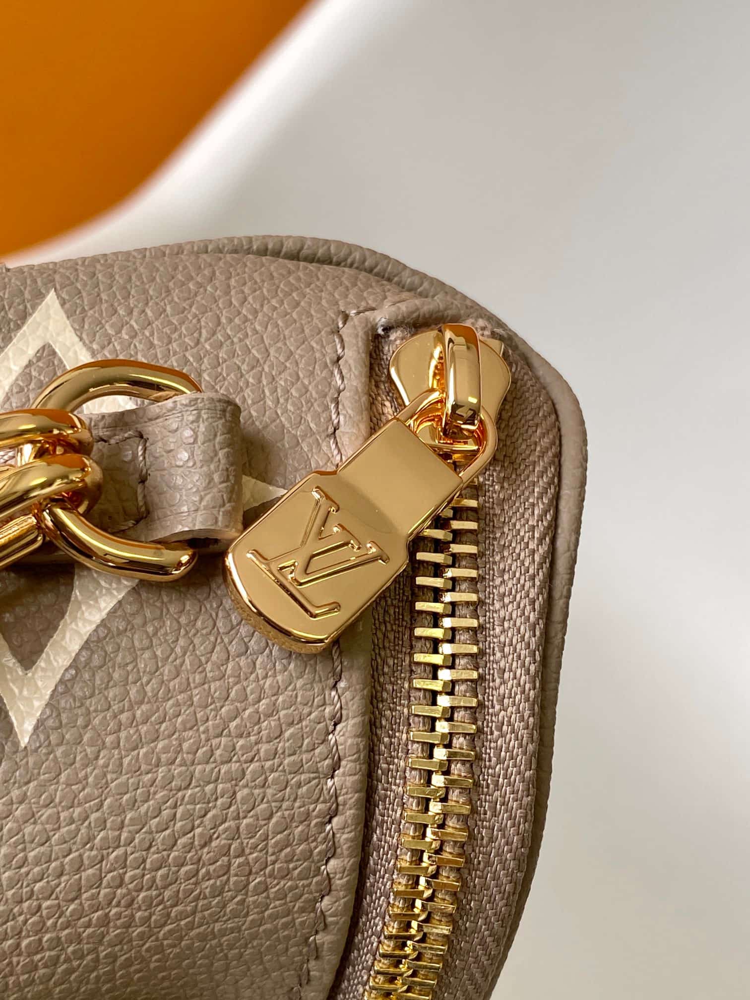 Louis Vuitton Mini Bumbag Tourterelle Beige / Cream Bicolour Monogram Empreinte Leather M83219 High