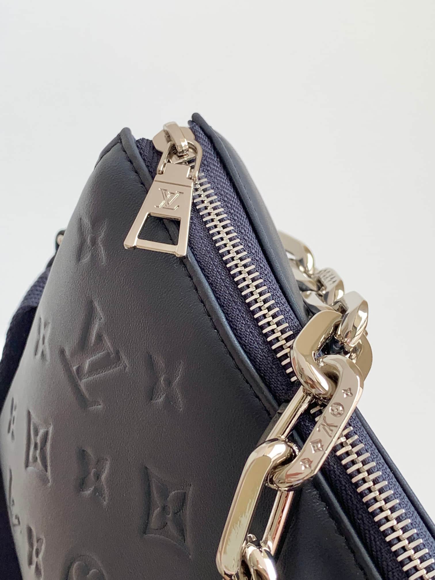 Louis Vuitton Coussin PM Marine Blue Monogram embossed puffy lambskin M21282 High