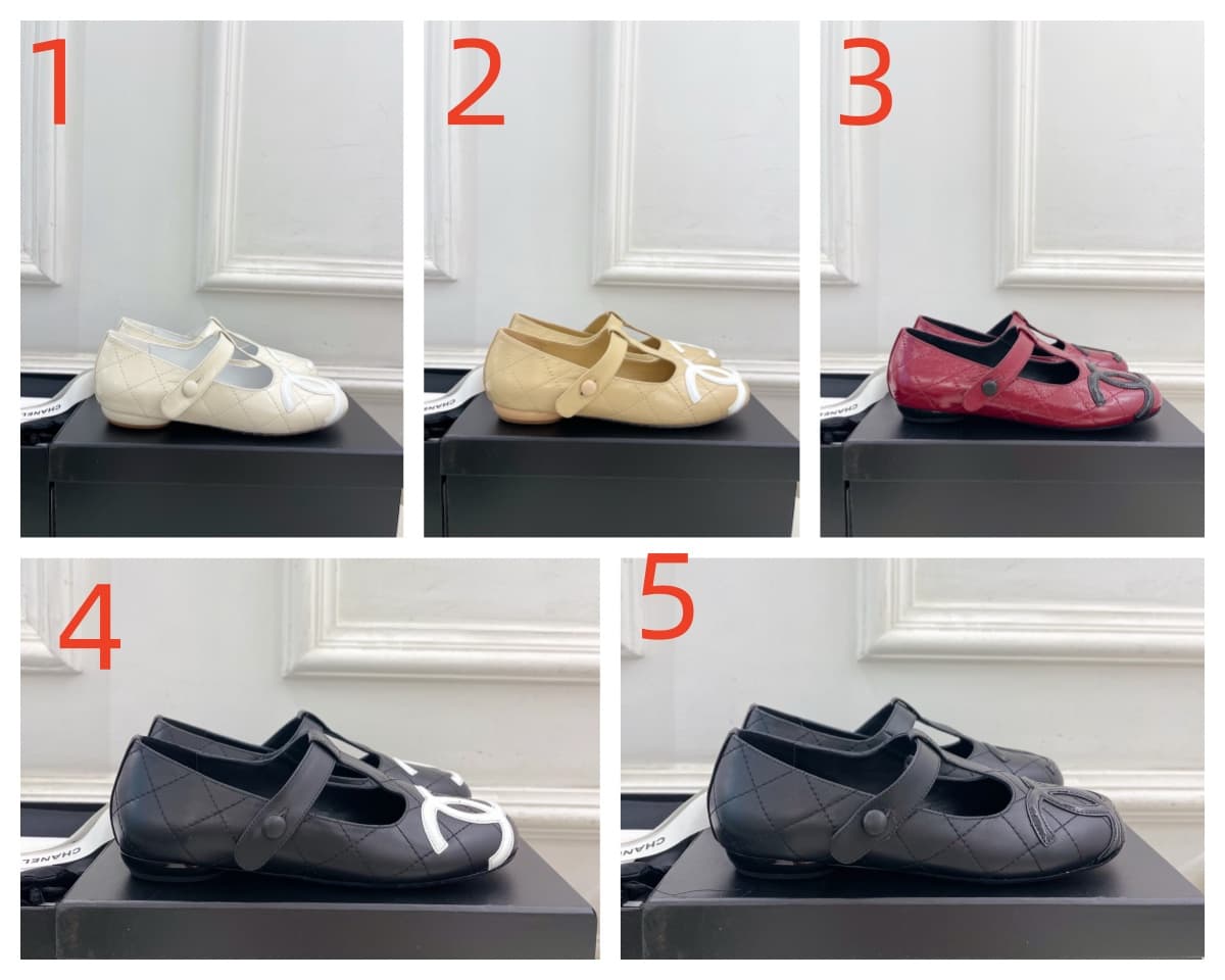 Chanel Cambon leather ballet flat Shoes Women
