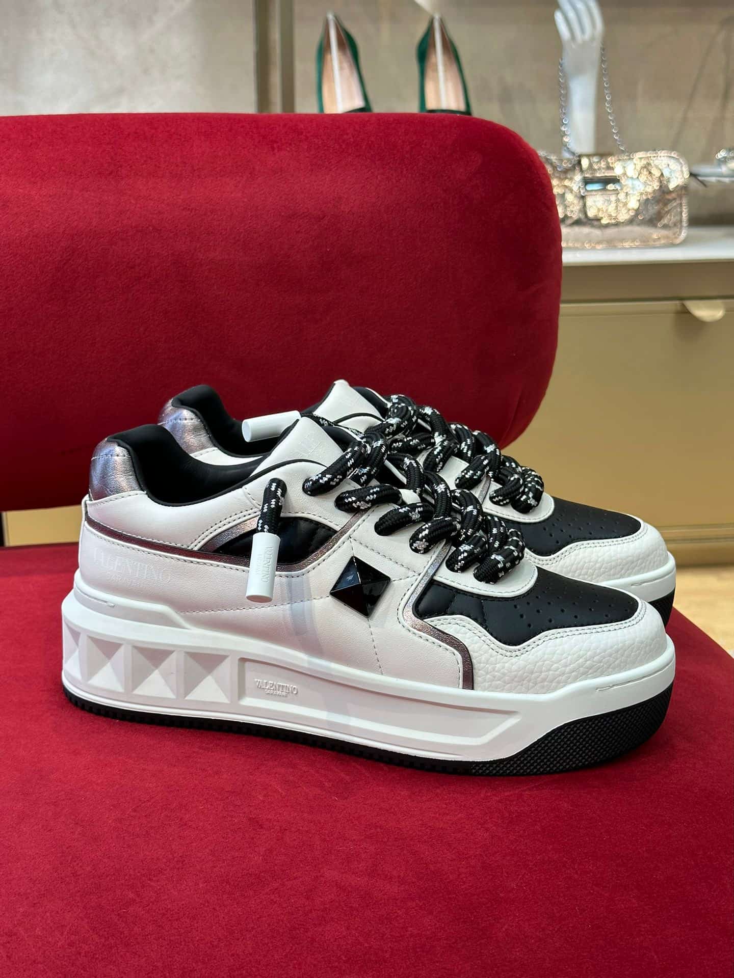 Valentino Garavani One Stud XL leather sneakers Men Women