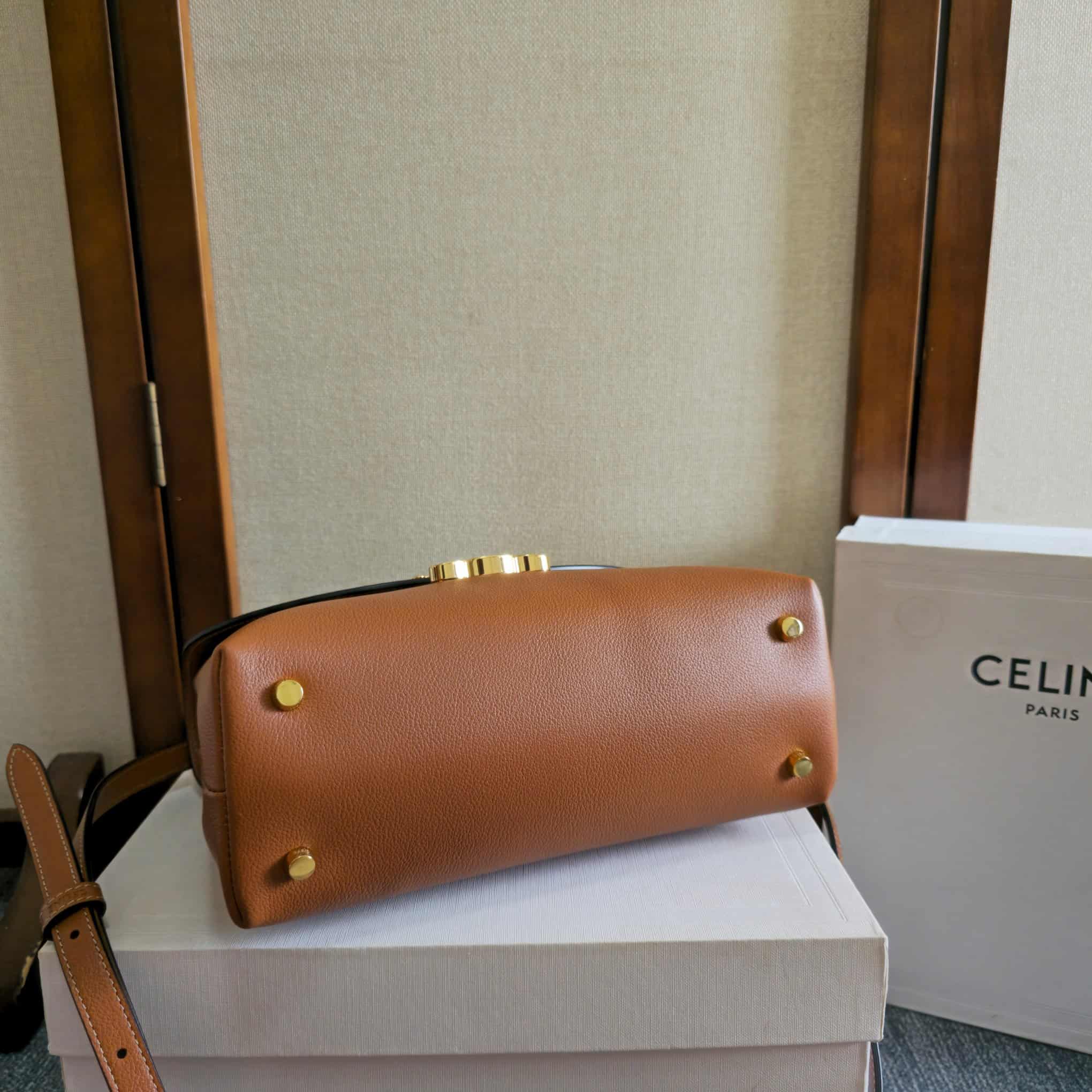 Celine Small Nino bag in Tan Supple Calfskin High