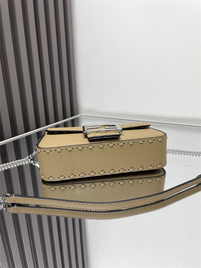 MINI BAGUETTE Selleria bag with 309 hand-sewn topstitches High