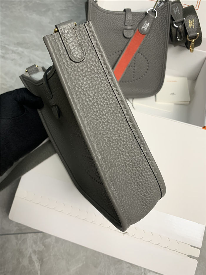 Hermes Evelyne III TPM Mini Bag Togo Leather In Etain WAX High