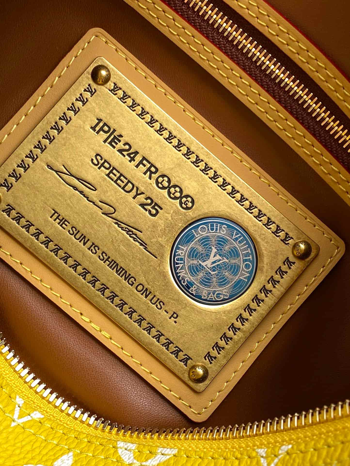 Louis Vuitton Speedy P9 Bandoulière 25 Yellow Soft calfskin M24426 High