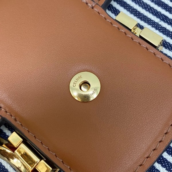 HELOISE CUIR TRIOMPHE BAG IN SUPPLE CALFSKIN Tan High