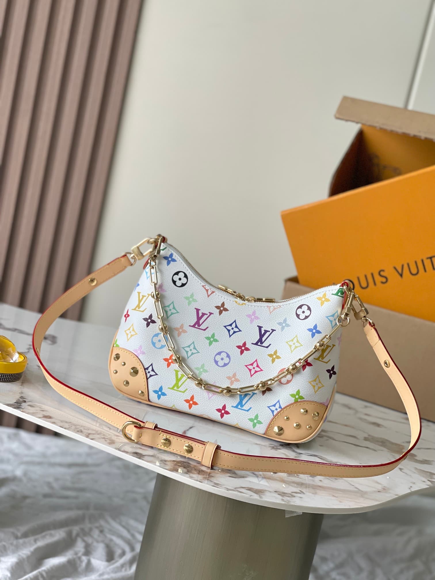 Louis Vuitton x TM Boulogne PM Multicolor/White Coated canvas M27790 TOP