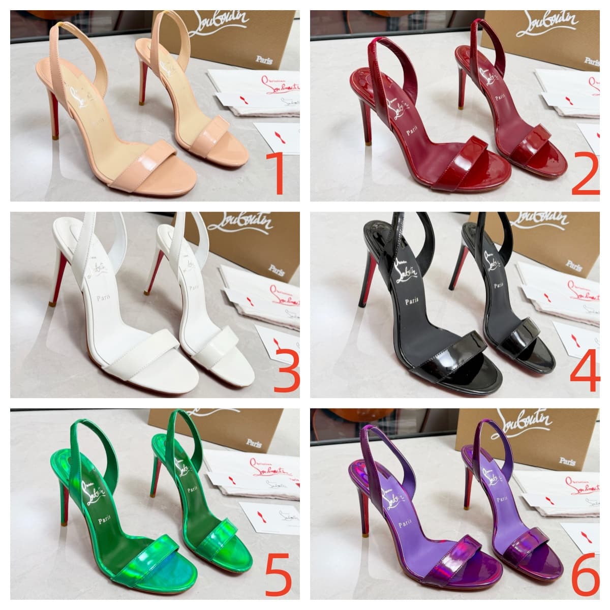 Christian Louboutin Loubigirl patent leather sandals
