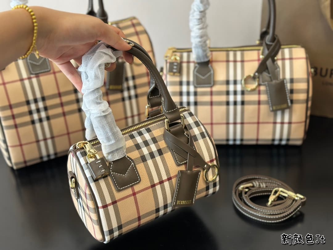 Burberry Check Bowling Bag