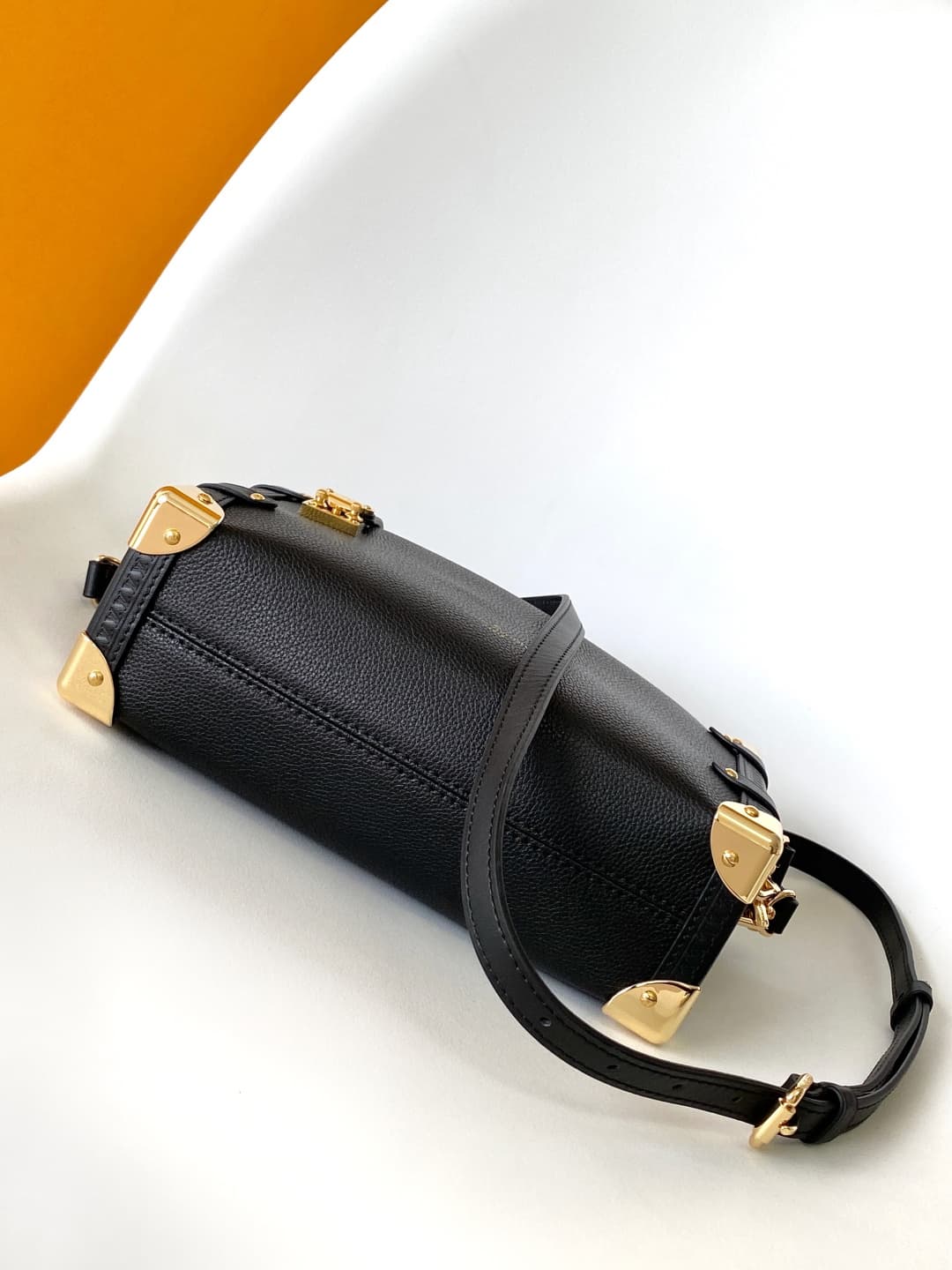 Louis Vuitton Side Trunk PM Black Grained calf leather M23817 High