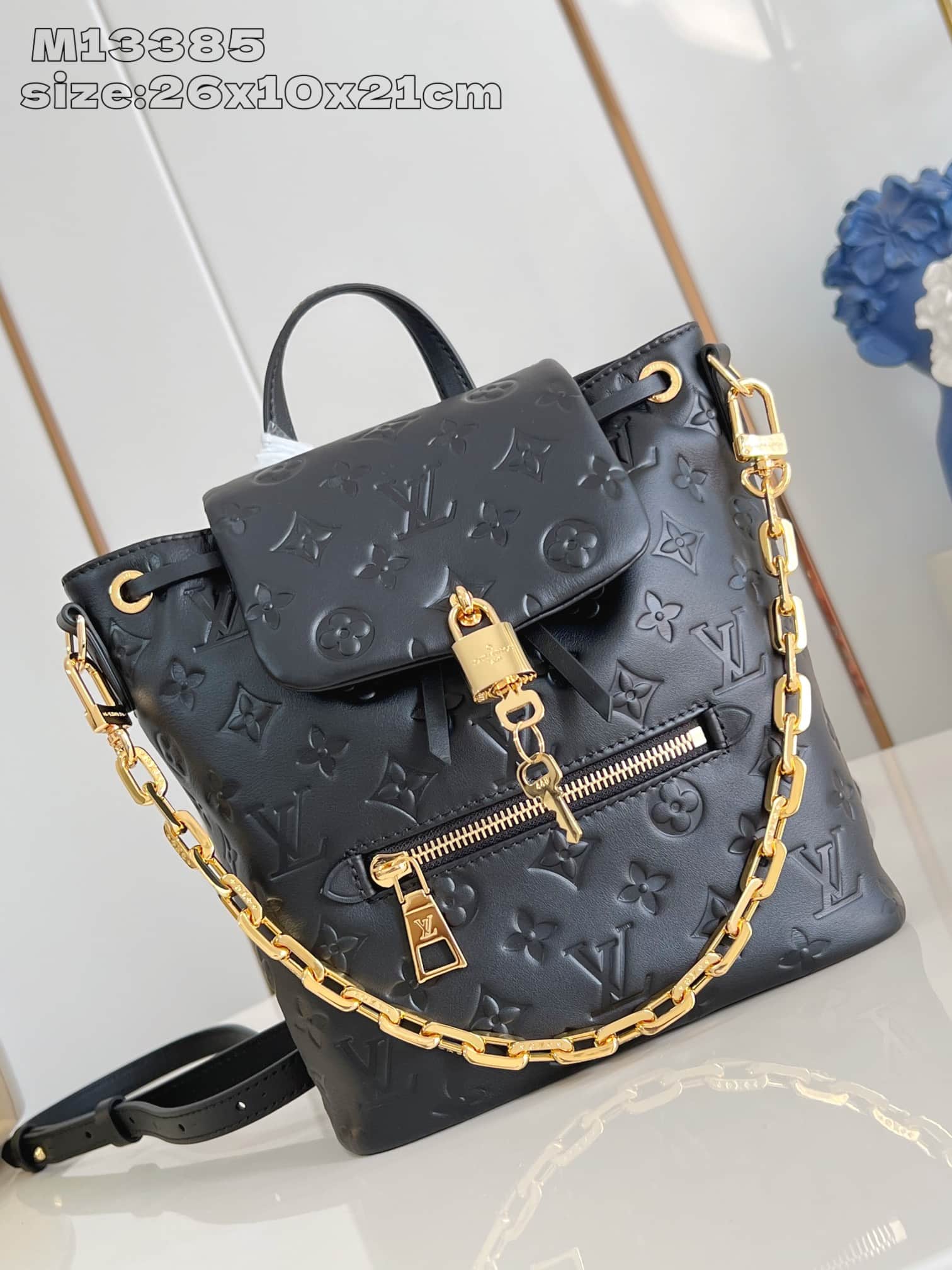 Louis Vuitton Coussin Backpack PM Monogram embossed Lambskin M13357 High