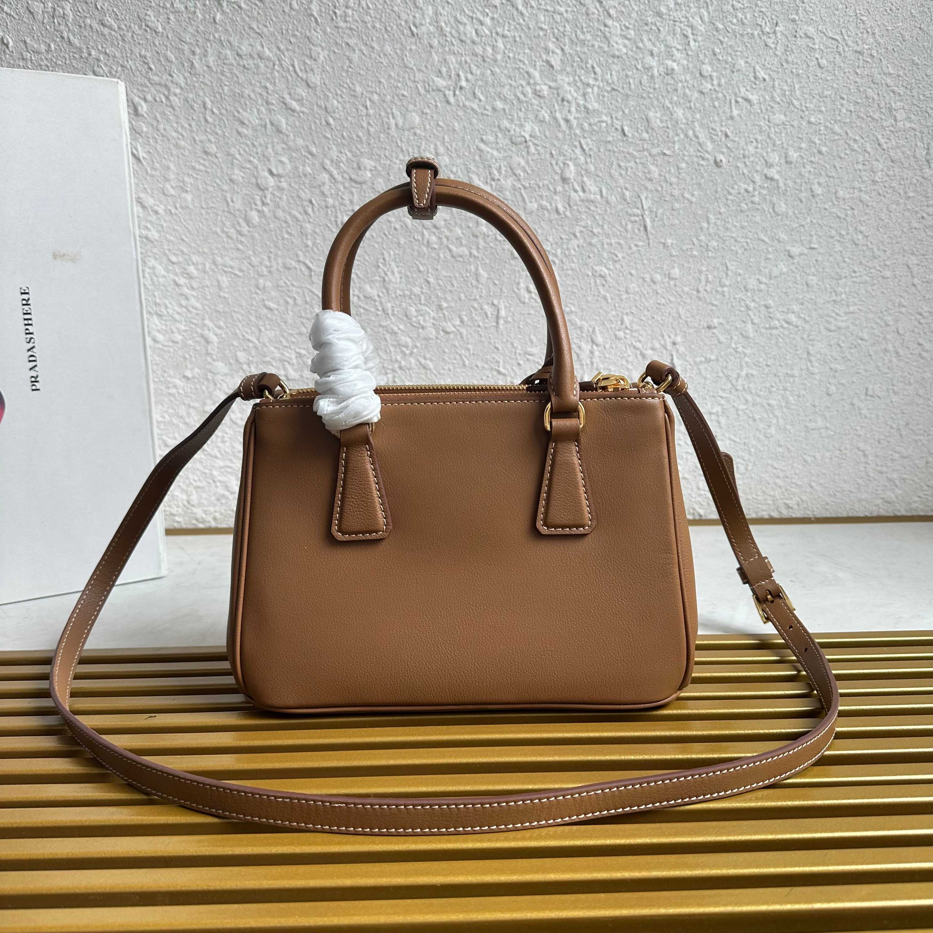 Prada Galleria small Saffiano leather bag 1BA896 Caramel High