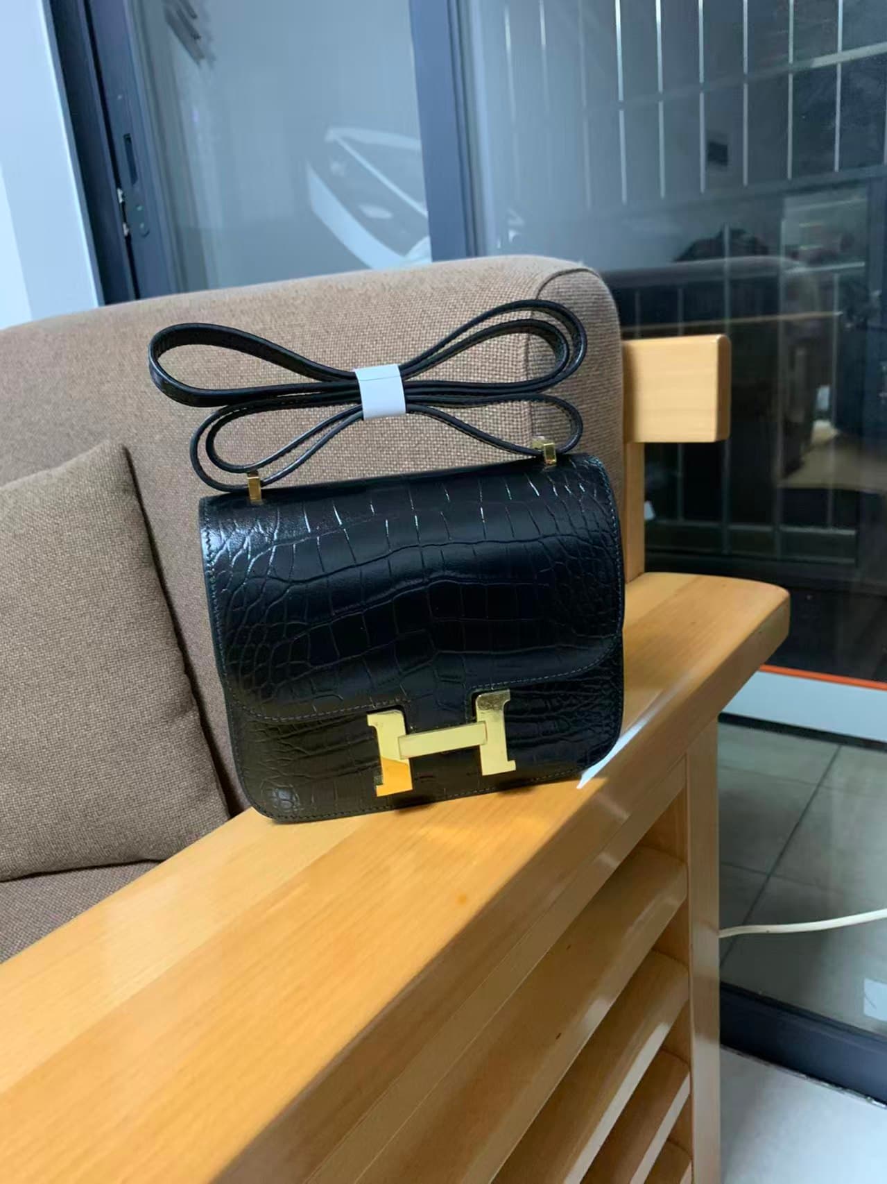 Hermes Constance 24cm Crocodile Leather Bag WAX High Customizing Style