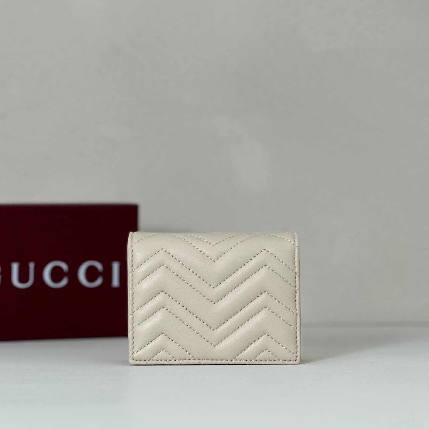 Gucci GG Marmont Small Wallet White 466492 High