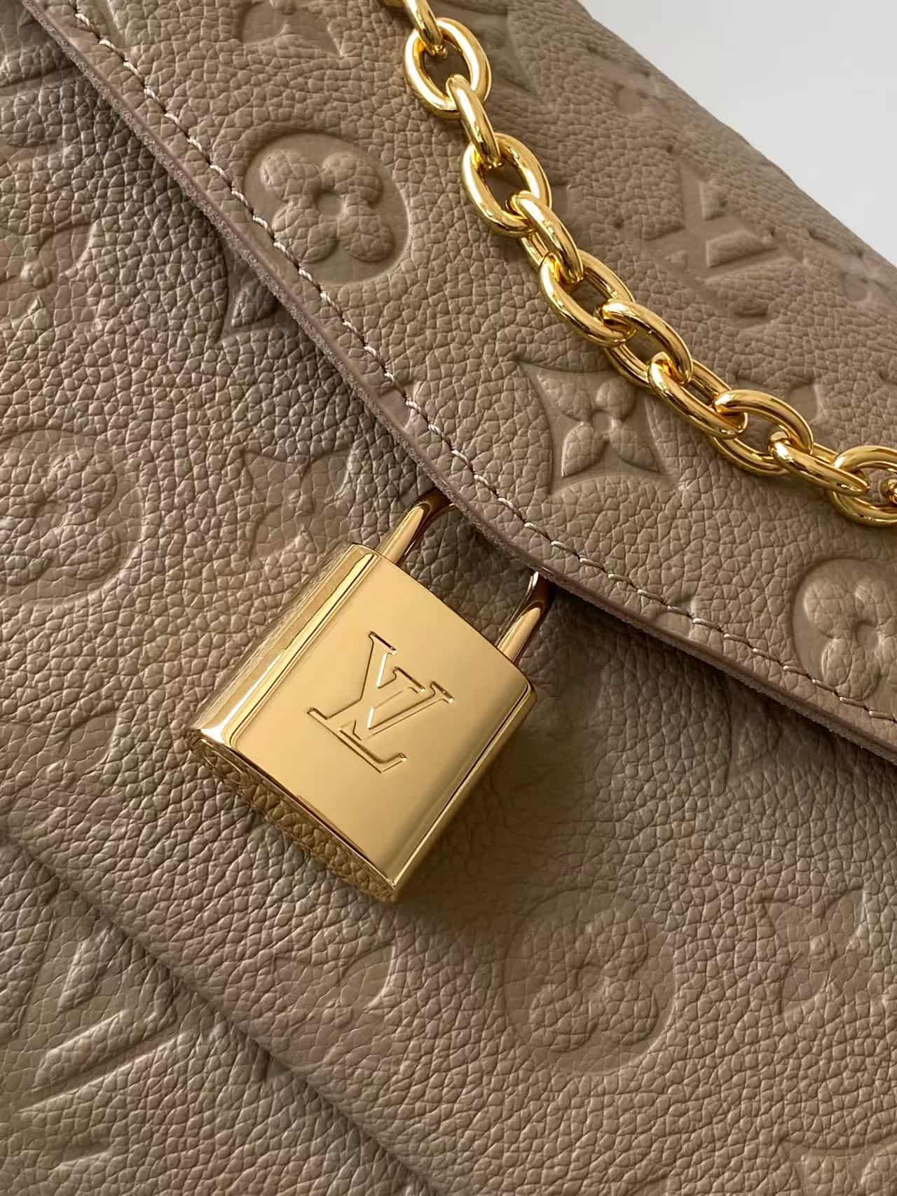Louis Vuitton Anytime Flap Bag Tourterelle Gray Cowhide leather M14973 High