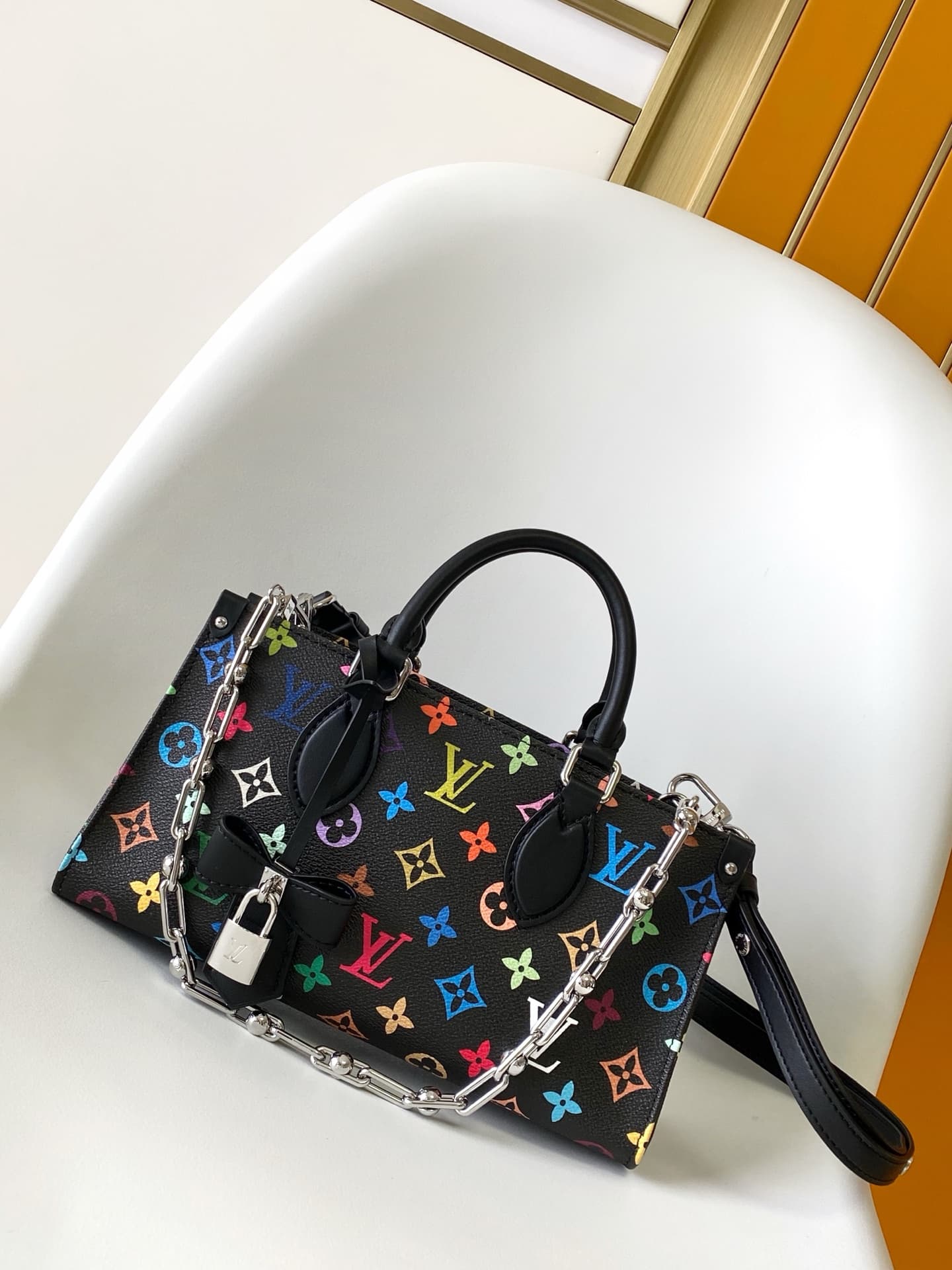 Louis Vuitton x TM OnTheGo East West Chain Multicolored Monogram coated canvas M13260 High