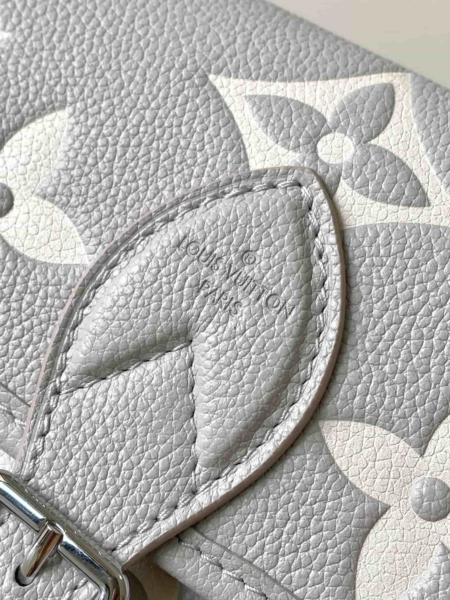 Louis Vuitton Diane Monogram Empreinte Leather M14214 Gray/Quartz Pink/Beige TOP
