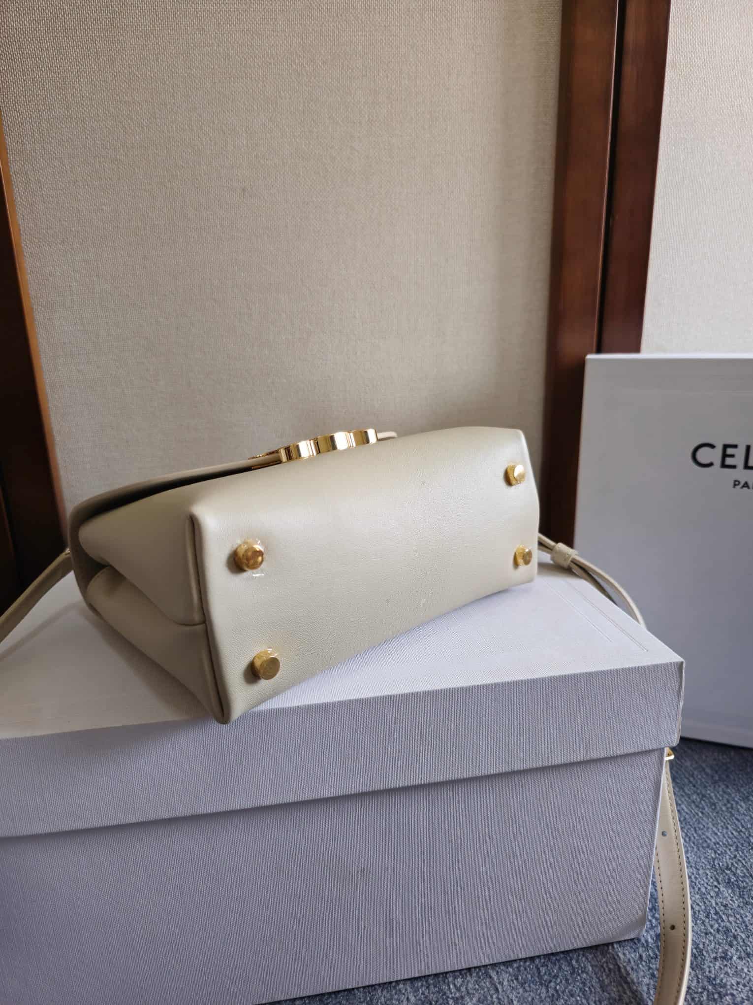 Celine Mini Nino bag in Beige Supple Calfskin High