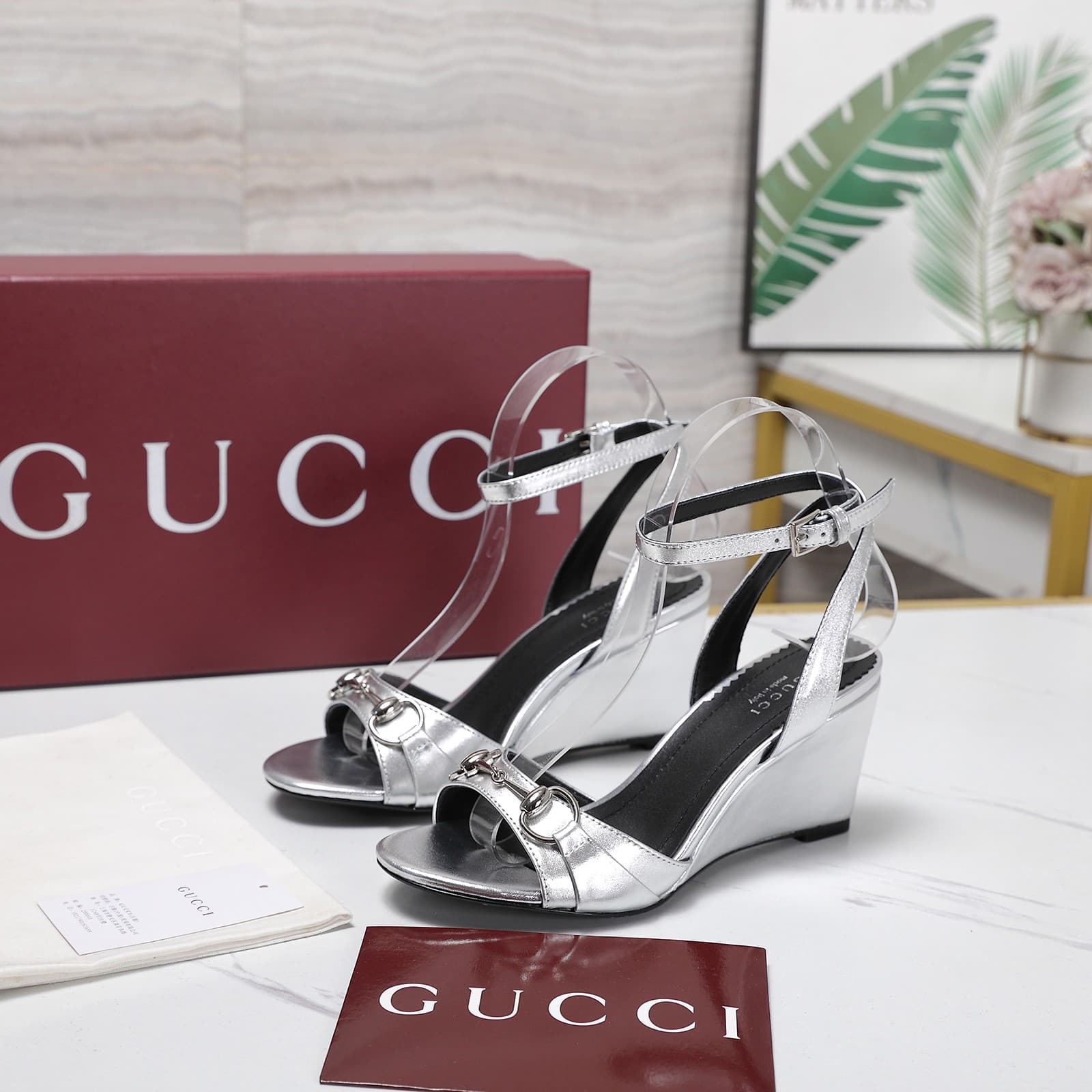 Gucci Donna 80 Wedge Sandals Women