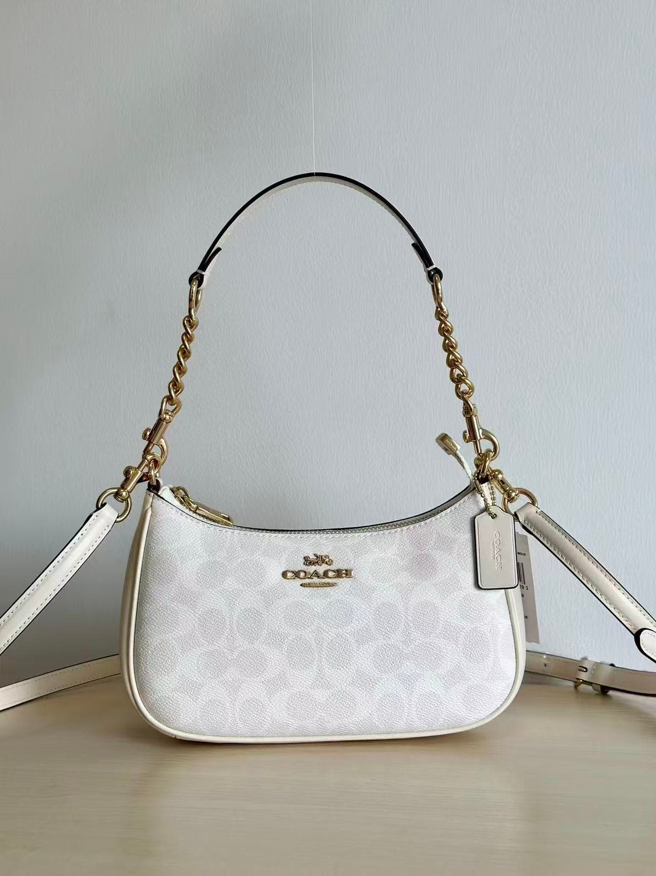 Coach Outlet Teri Signature Canvas Shoulder Bag  High