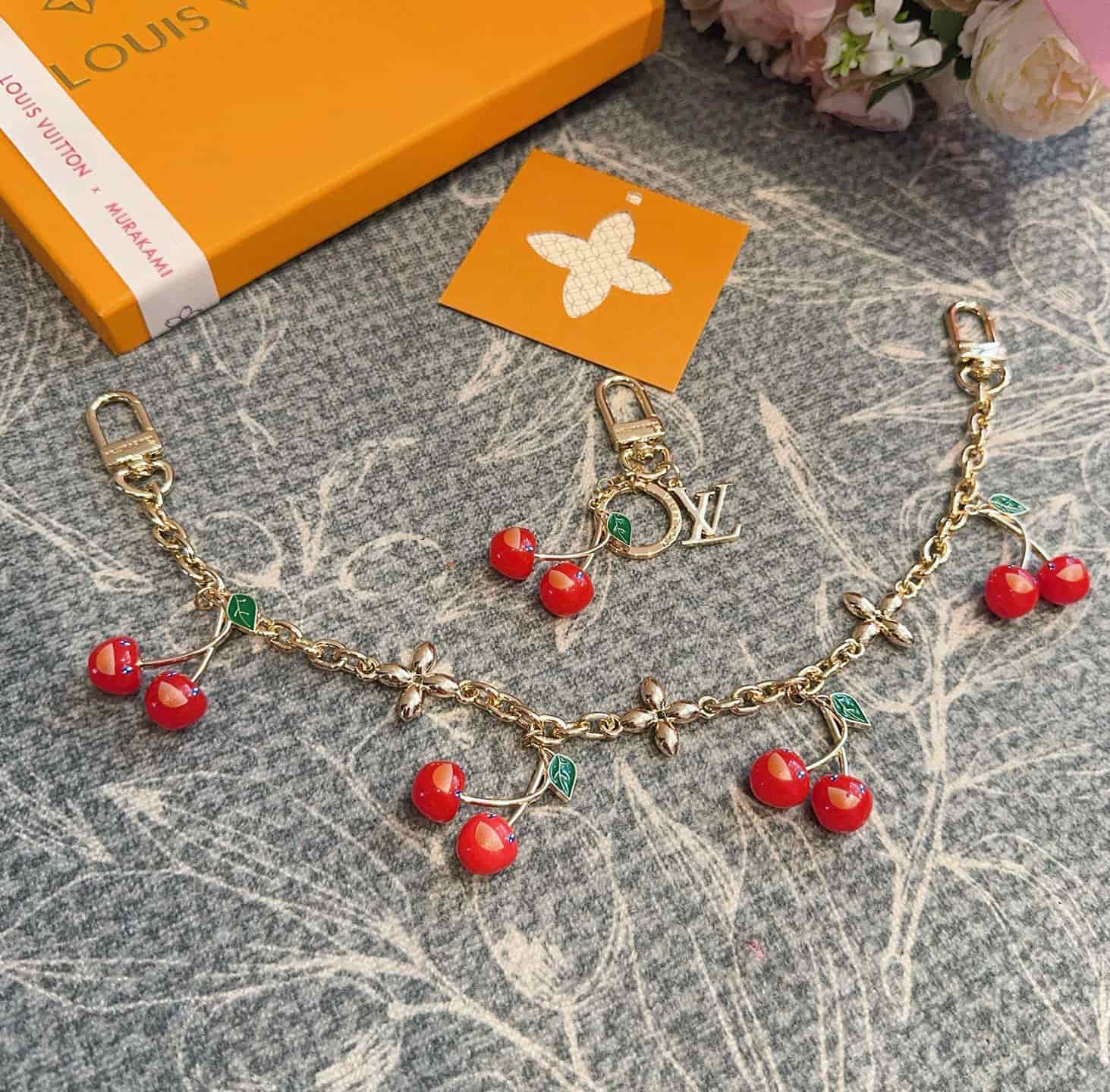 LV x Murakami Cerise Bag Charm