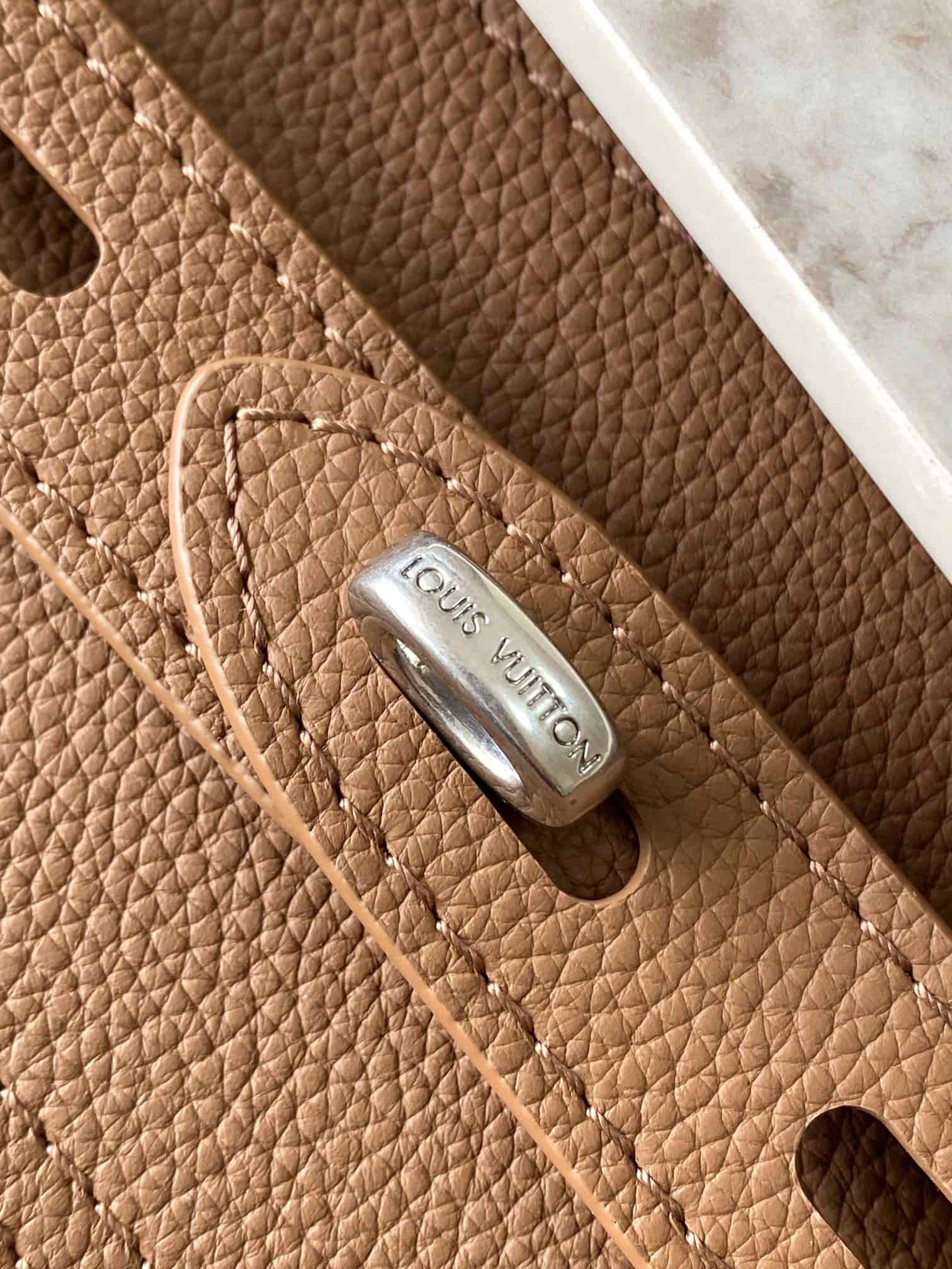 Louis Vuitton Steamer 30 Tan LV Touch calfskin leather M26758 TOP