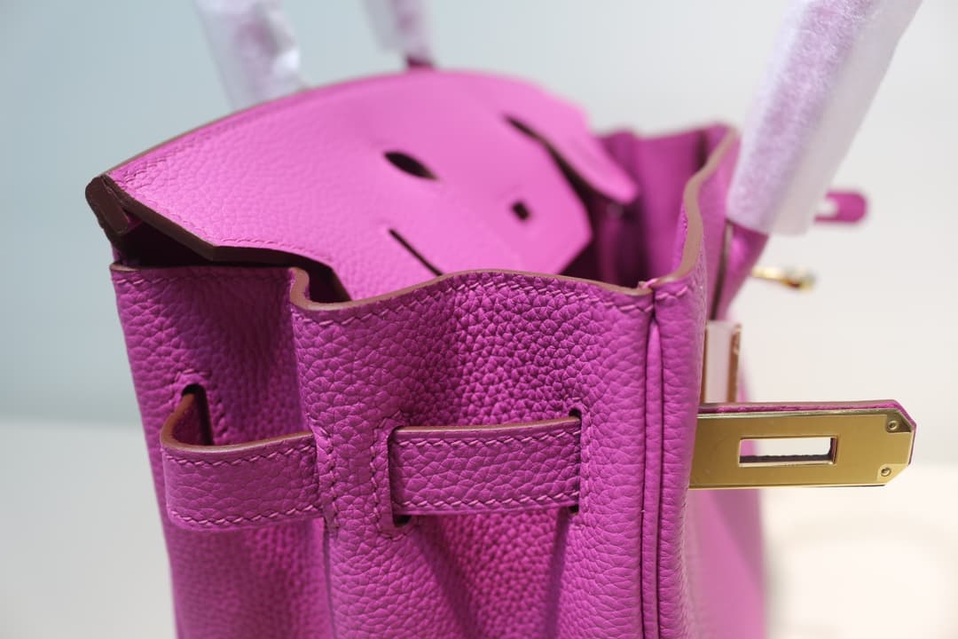 Hermes Birkin 25/30/35cm Bag Togo Leather In Magnolia WAX High