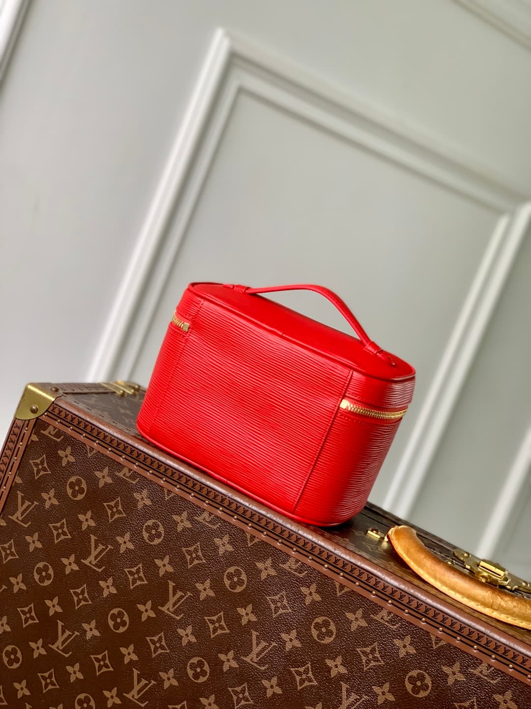 Louis Vuitton Nice Mini Epi grained leather Rouge M15191 Red High