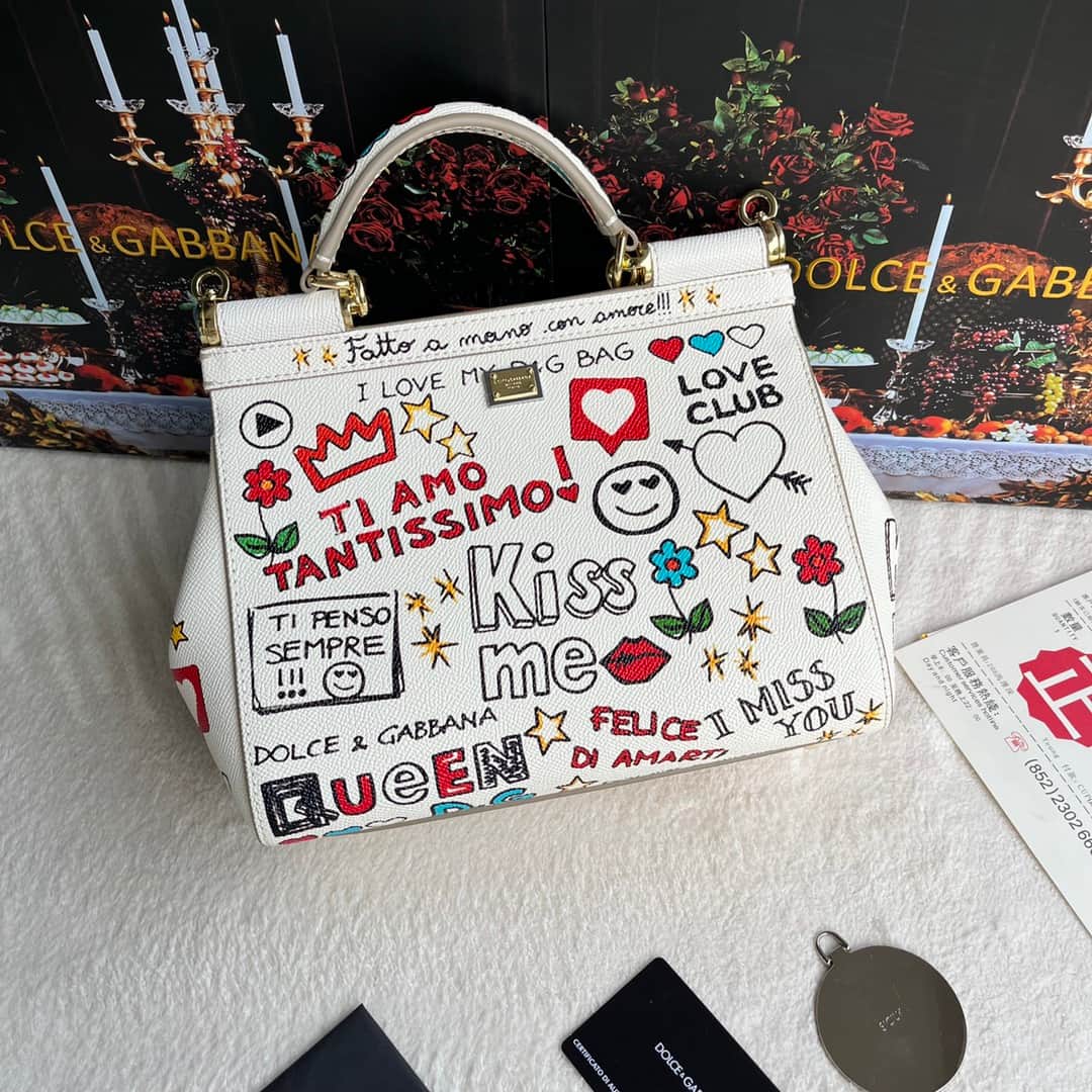 Dolce & Gabbana Miss Sicily top handle Leather Bag High