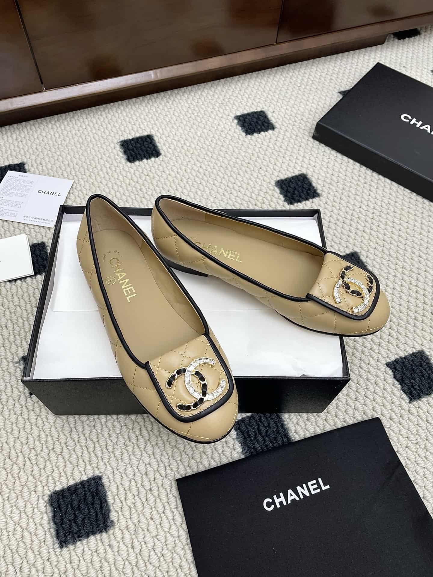 Chanel Le Boy Quilted Lambskin Ballets shoes Women