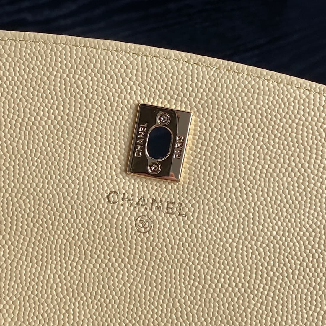 Chanel Mini Flap Clutch with Chain AP4406 Grained Calfskin & Gold-Tone Metal Yellow A