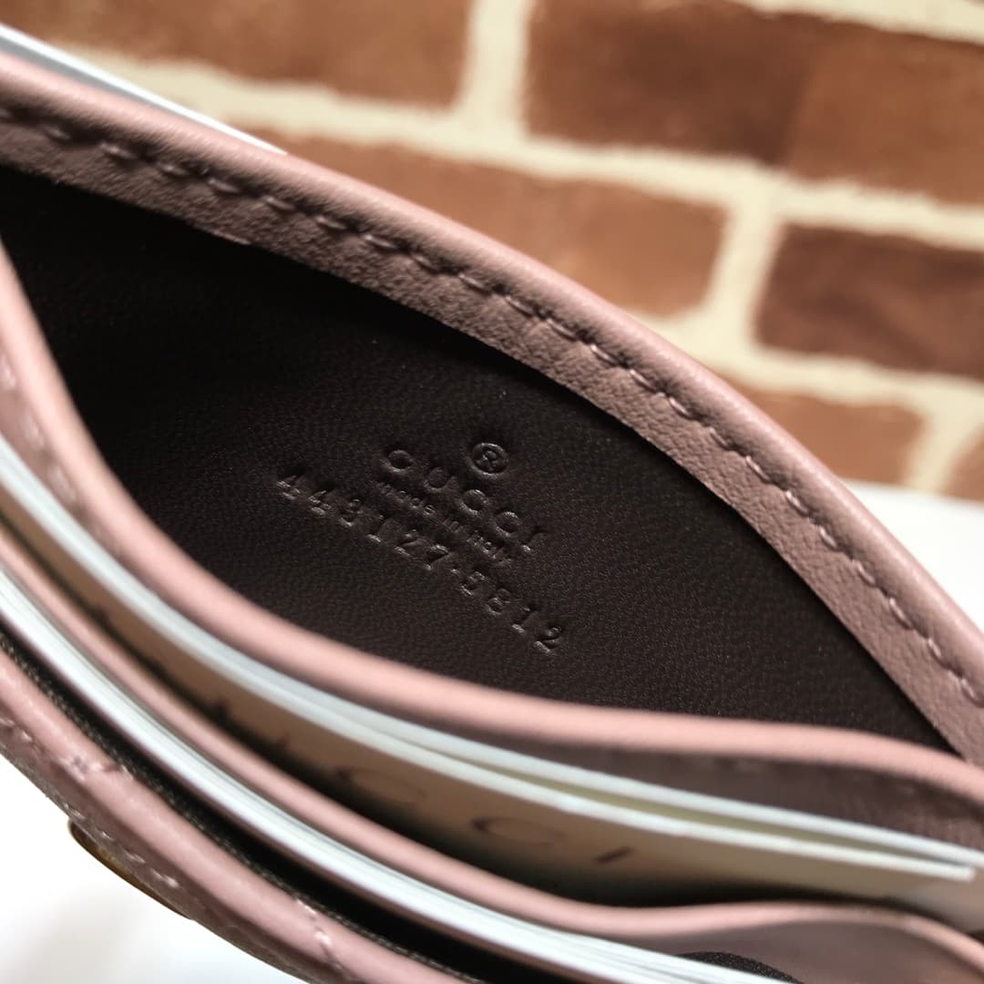Gucci GG Marmont card case Pink 443127 High